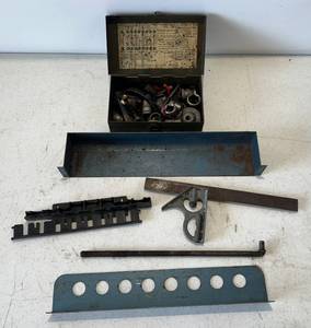 lot 231 image: Group Of Misc. Metal Tool Holder And More