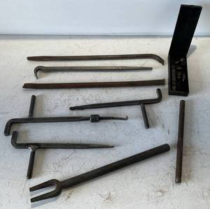 lot 232 image: Group Of Misc. Pry Bars And More