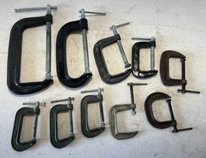 lot 234 image: Large Group Of Misc. Size C Clamps