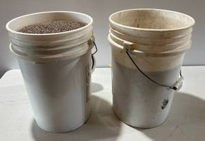 lot 238 image: Two Large Buckets Of Oil Dry