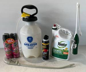 lot 256 image: Group Of Misc. Lawn And Garden Items Including Sprayer