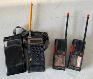 lot 268 image: Sony IFC-Pro 70 ( Hi Scan ) Hand Held Scanner & Vintage Fisher Price Sky Talker Walkie Talkies