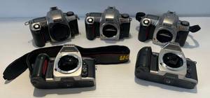 lot 289 image: 5 Nikon N65 Cameras ( No Lenses )