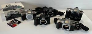 lot 296 image: 5 Nikon N65 Cameras ( No Lenses )