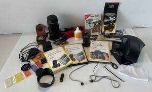 lot 302 image: Group Of Misc. Camera Stuff