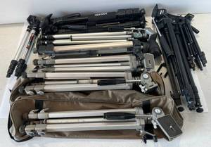 lot 305 image: Group Of Misc. Camera Tripods Including Manon, Vanguard And More