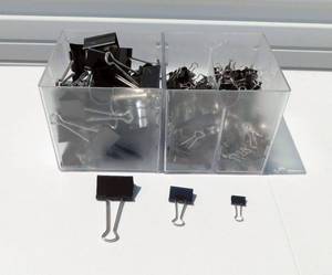 lot 41 image: Large Lot of Binder Clips in 3 Sizes