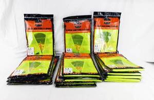 lot 110 image: Lot of 18 Ergodyne Glowear High Visibility Safety Vests in Lime Color