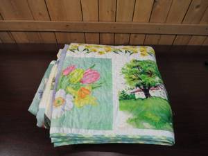 lot 111 image: Happy Spring Quilt - King
