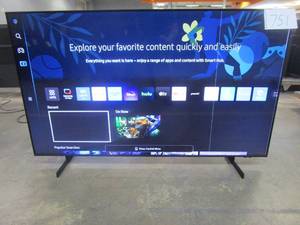 lot 751 image: Samsung - 65 Class 8000 Series LED 4K UHD Smart Tizen TV ModelUN65AU8000FXZA - VERTICAL LINE LEFT OF CENTER