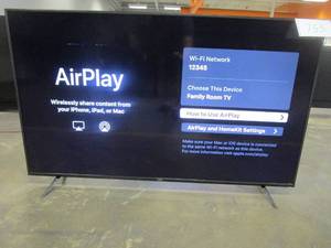 lot 753 image: VIZIO 65-Inch V-Series 4K UHD LED HDR Smart TV with Apple AirPlay and Chromecast Built-in, - SCRATCHCUT RIGHT AND LEFT BOTTOM CORNERS, RIGHT CORNER BEZEL REPAIR.