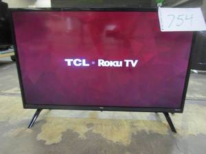 lot 754 image: TCL - 32 Class 3-Series HD 720p LED Smart Roku TV Model32S355