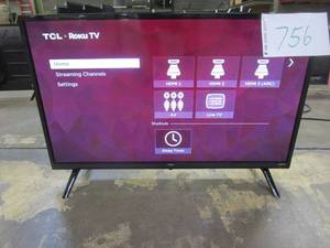 lot 756 image: TCL - 32 Class 3-Series HD 720p LED Smart Roku TV Model32S355
