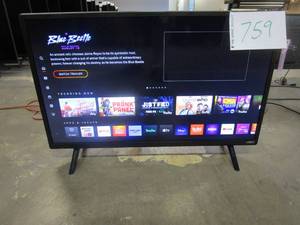 lot 759 image: VIZIO D-Series 32 Class 720p Full-Array LED HD Smart TV - D32h-J04 - SCRATCHES BOTTOM LEFT CORNER