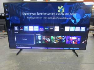 lot 765 image: Samsung - 65 Class 8000 Series LED 4K UHD Smart Tizen TV ModelUN65AU8000FXZA - SCRATCHES LEFT OF CENTER