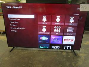 lot 786 image: TCL - 65 Class 4-Series 4K UHD HDR Smart Roku TV, 65S453