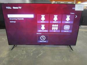 lot 789 image: TCL - 65 Class 4-Series 4K UHD HDR Smart Roku TV, 65S453