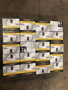 Lot of Defiant Single Cylinder Castle Electronic Keypad Deadbolt Satin Nickel   Customer Returns See Pictures