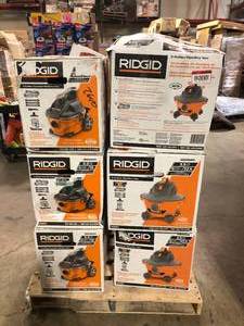 Pallet of WetDry Shop Vacs Various Models and Conditions   Customer Returns See Pictures