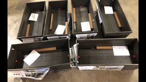 Lot of Assorted Keter Urban Bloomer 32.3 in. W x 30.7 in. H Brown Resin Raised Garden Bed Customer Returns See Pictures