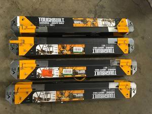 Lot of TOUGHBUILT 39.9 to 45.9W x 25 to 32H C700 Adjustable Sawhorse and Jobsite Table with 1300 lb capacity  Customer Returns See Pictures