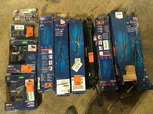 Lot of Assorted Bosch Hardware Items Various Models and Conditions Customer Returns See Pictures