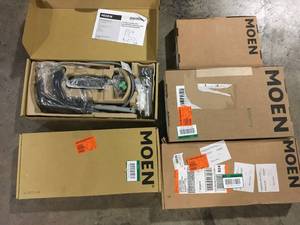 Lot of Assorted Moen Faucets Various Models and Conditions  Customer Returns See Pictures