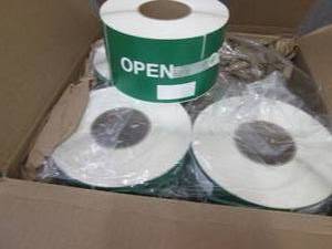 Case of 4- 1000ct Rolls 6x4 inch O...