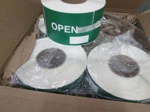 Case of 4- 1000ct Rolls 6x4 inch O...