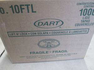 Case of 1000 Dart Lift n Lock Lids...