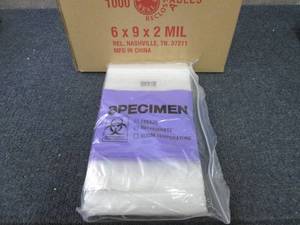 Case of 1000 -6x9 Reclosable Specim...