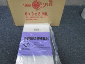 Case of 1000 -6x9 Reclosable Specim...