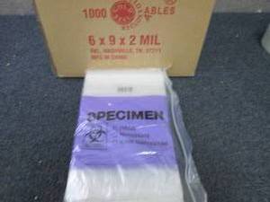 Case of 1000 -6x9 Reclosable Specim...