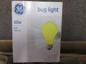 12- 2pks GE 60W Bug Light Bulbs...