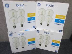 4- 4pks GE Soft White LED 60W equiv...