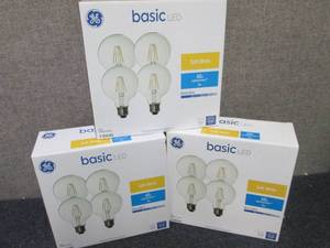 3- 4pks GE Soft White LED 60W equiv...