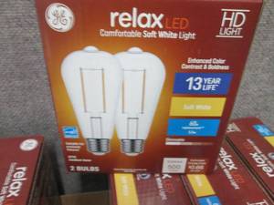 6- 2pks GE LED Relax 60W equiv Soft...