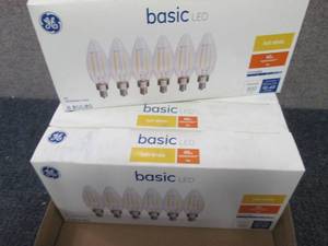 6- 6pks GE Basic LED Soft White 40W...