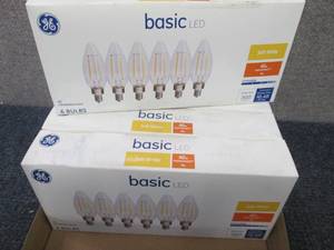 6- 6pks GE Basic LED Soft White 40W...
