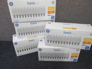 5- 12pks GE Basic LED Soft White 40...