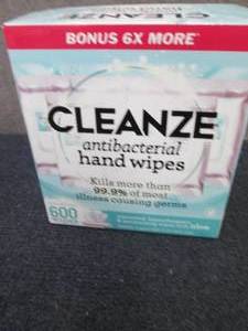6- 100ct pks Cleanze Hand Wipes...