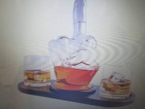 Middle Finger Decanter Novelty Whis...