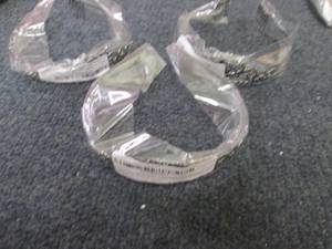 3 Tiaras with Black Rhinestones...