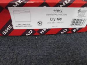 Box of 100 Smead SuperTab File Fold...