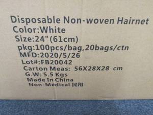 Case of 2000 Disposable Non-woven W...