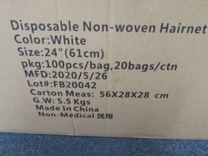 Case of 2000 Disposable Non-woven W...