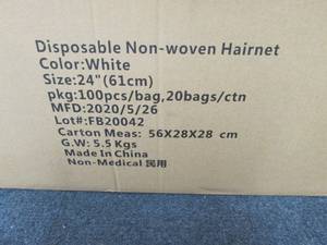 Case of 2000 Disposable Non-woven W...