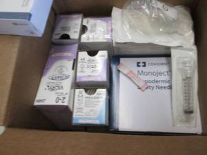 Box of Sutures & Misc Medical Items...