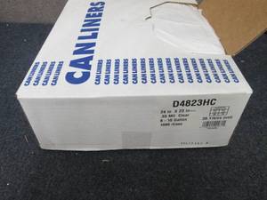 Case of 1000- 8-10 Gallon Clear Tra...