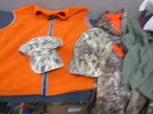 XXL Orange Vest, Damaged Hooded Swe...